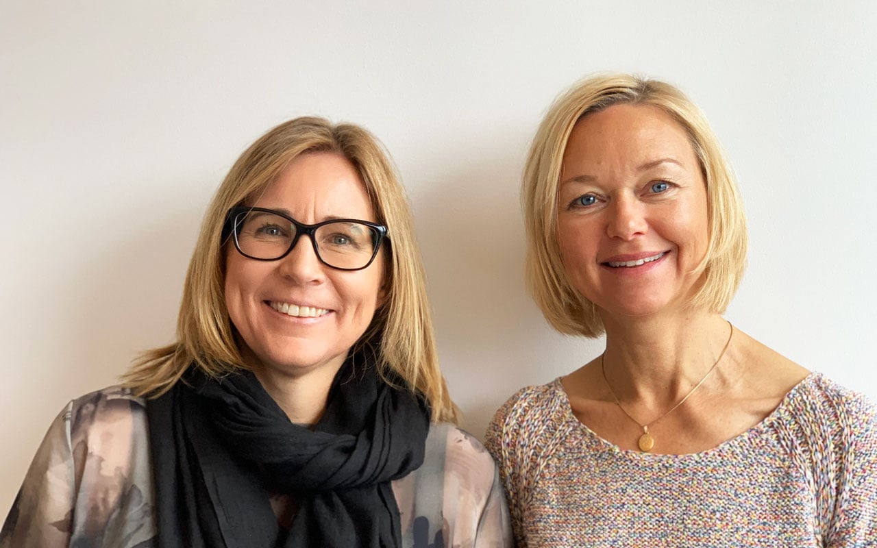 Våre nye medarbeidere Kjersti Skotvold og Camilla Kristiansen.