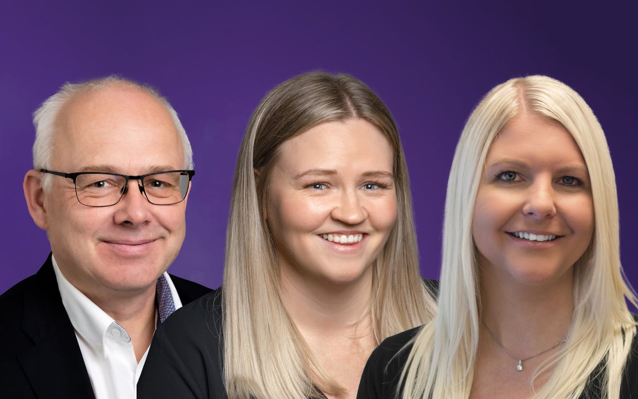 Regnskap Norge gratulerer finalistene til bransjeprisen Årets Overskudd! F.v.: Geir Braathe, Ramona Hevrøy og May-Britt Trydal-Jensen.