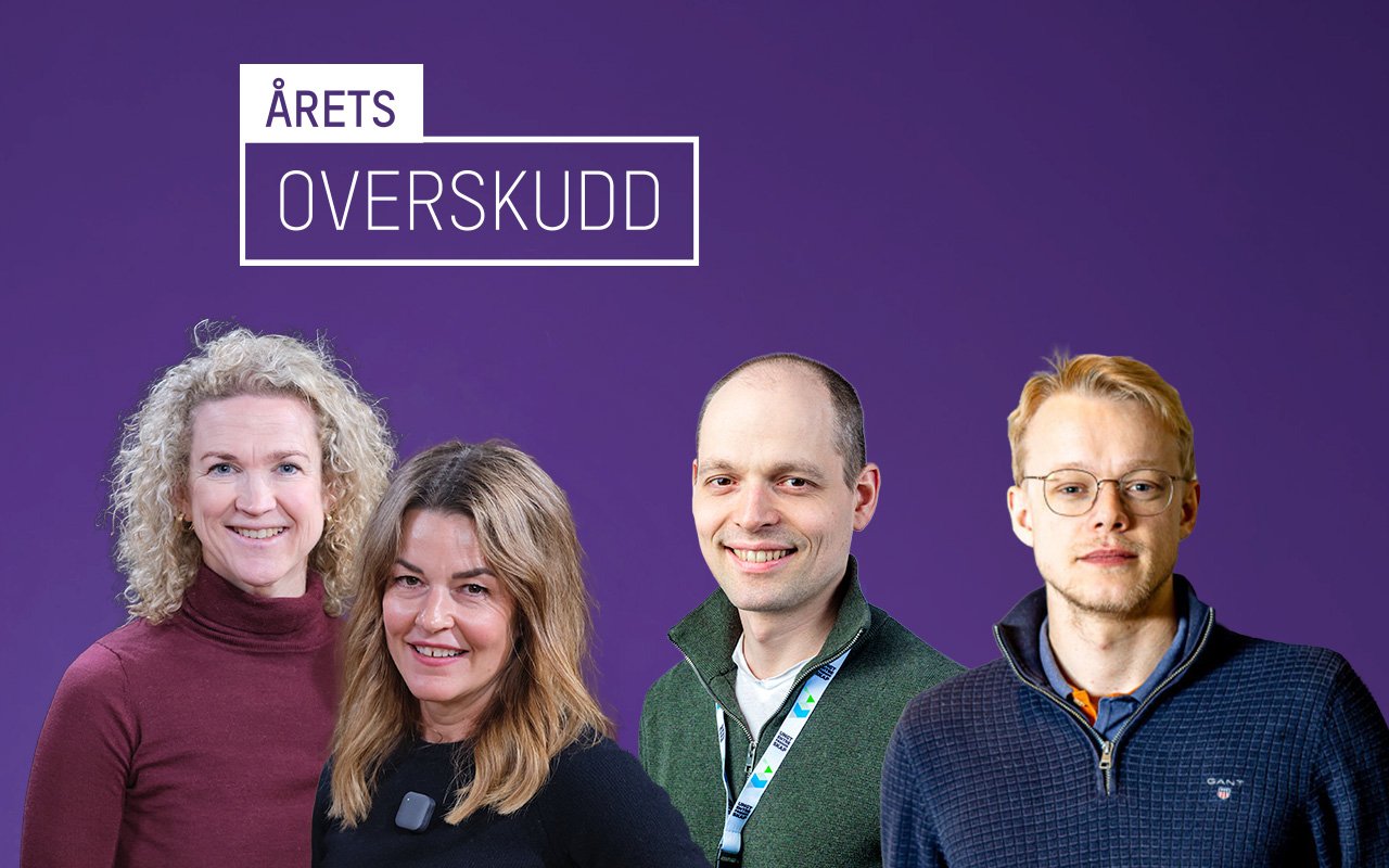 Her er finalistene til Årets Overskudd 2026! Vinneren kåres under festmiddagen 8. september på konferansen Overskudd. Foto: Regnskap Norge og Aicono.
