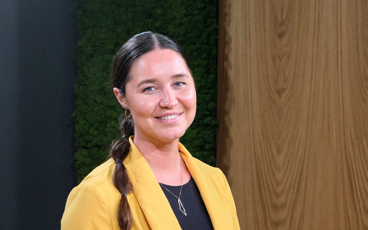 Maria Lindberg forteller oss hvorfor rekruttering til bransjen er så viktig. Foto: Regnskap Norge